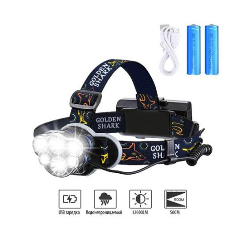 Налобный фонарик Golden Shark Volcano