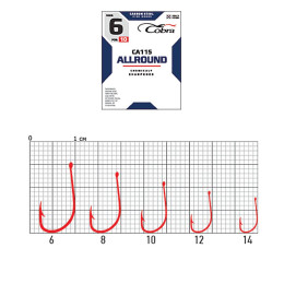 Крючки Cobra CAPITAL сер. CA115 разм. 014 10шт. (C131R)