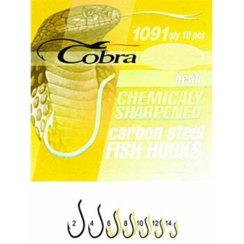 Крючки Cobra BEAK сер.1091BZ разм.002 10шт.