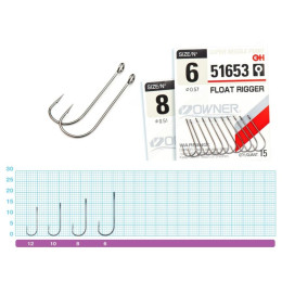 Одинарный крючок OWNER FLOAT RIGGER №8 (11шт)