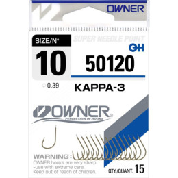 Одинарный крючок OWNER KAPPA-3 №10 (15шт)