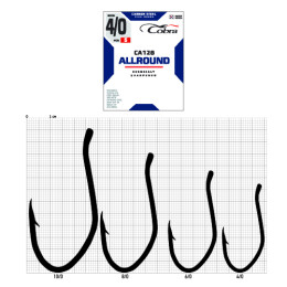 Крючки Cobra CATFISH сер. CA128 разм. 010/0 2шт. (C1102NSB)