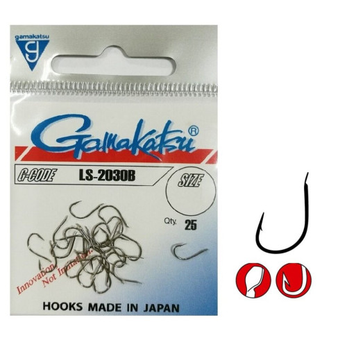 Крючки рыболовные Gamakatsu LS-2030B HOOKS BRONZE #10 (25 шт)