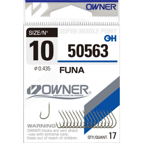 Одинарный крючок OWNER FUNA №10 (17шт)