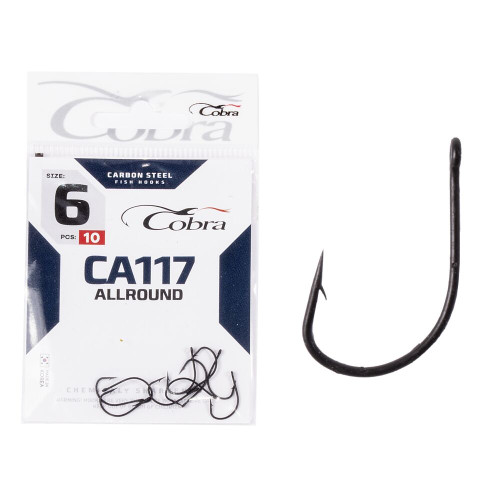 Крючки Cobra HANNA сер. CA118 разм. 001/0 10шт. (C106NSB)