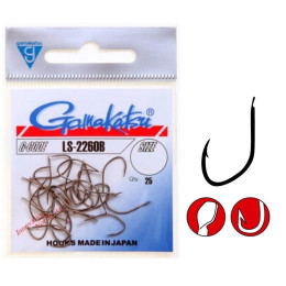 Крючки рыболовные Gamakatsu LS-2260B HOOKS BRONZE #10 (25 шт)