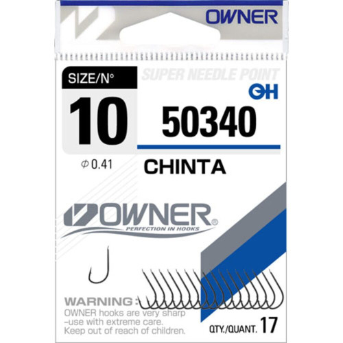 Одинарный крючок OWNER CHINTA №9 (17шт)