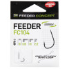 Крючки с поводком FC FEEDER сер. FC104 70см, разм.010, 0,12мм 10шт.