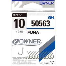 Одинарный крючок OWNER FUNA №14 (18шт)
