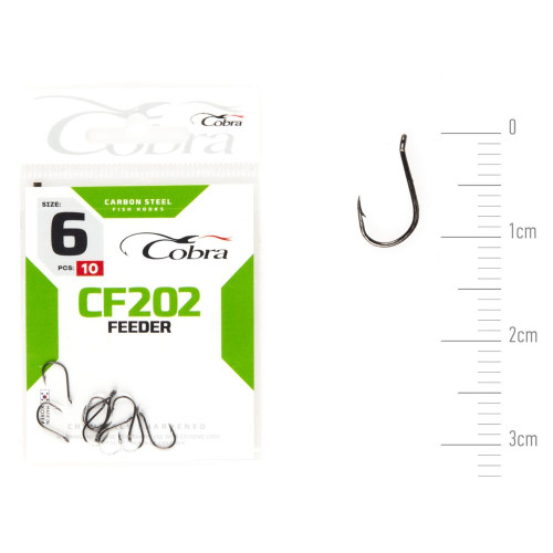 Крючки Cobra FEEDER MASTER сер. CF202 разм. 010 10шт. (C1171NSB)