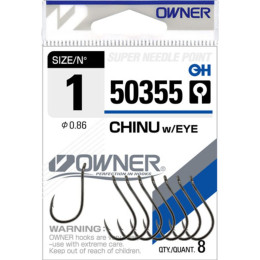 Одинарный крючок OWNER CHINU №1 (8шт)