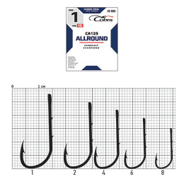 Крючки Cobra BAITHOLDER сер. CA129 разм. 008/0 3шт. (C1101NSB)