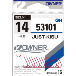 Одинарный крючок OWNER JUST-KISU №14 (16шт)