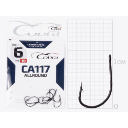 Крючки Cobra FUNA сер. CA117 разм. 010 10шт. (C012BL)