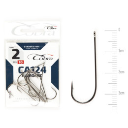 Крючки Cobra ROUND сер. CA124 разм. 012 10шт. (C100N)