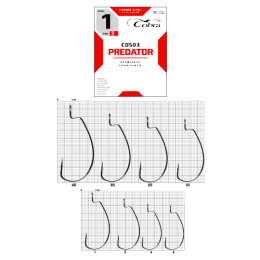 Крючки офсетные Cobra L-WORM сер.CO503 разм.004 3шт.