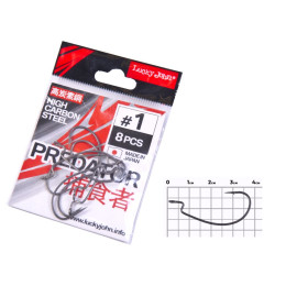 Крючки офсетные Lucky John сер. LJHP350 разм.001/0 8шт.
