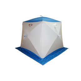Походная баня Пингвин Призма (1-сл) 185*185 cm Композит (бело-синий)