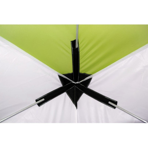 Походная баня Пингвин Призма Премиум (1-сл) 215*215 cm Композит (бело-зеленый)