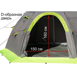 Мобильная Баня Лотос 5 (Д-образный вход + дно ПУ4000) (360х320/205 см)