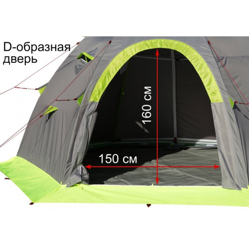 Мобильная Баня Лотос 5 (Д-образный вход + дно ПУ4000) (360х320/205 см)