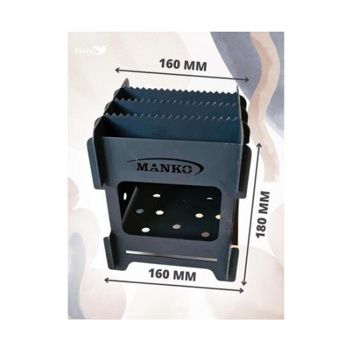 Печь туристическая MANKO походная щепочница "Турист" 16х16х18см