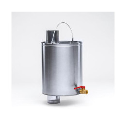 Бак "ИНВЕНТ" для воды большой d-80 мм., V-12 л. 450х250х255 (нерж.сталь 0,8 мм) с краном