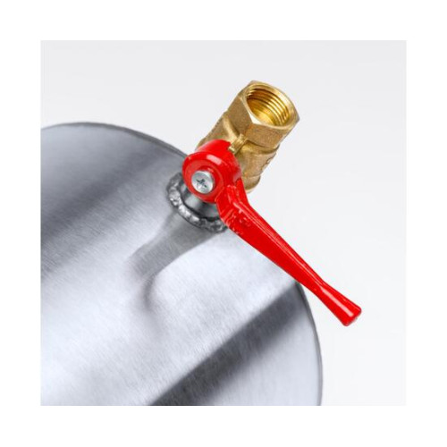 Бак "ИНВЕНТ" для воды большой d-80 мм., V-12 л. 450х250х255 (нерж.сталь 0,8 мм) с краном