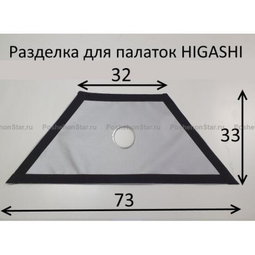 Разделка для палатки HIGASHI, большая труба 99 мм
