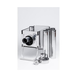 Печь "ИНВЕНТ" экономка большая 690х355х405 (нерж.сталь 0,8 мм) с регулирующимися экранами