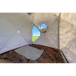 Берег термостойкий коврик под печь коричнивый