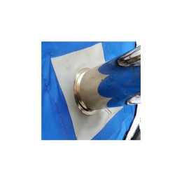 Разделка для палатки из стеклоткани 25х25см, большая труба 99 мм