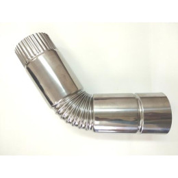 Сегмент трубы угол 45° d-80 мм.(нерж.)