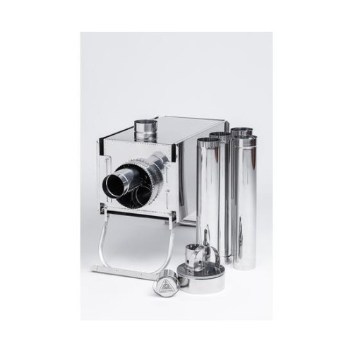 Печь "ИНВЕНТ" экономка средняя 690х310х360 (нерж.сталь 0,8 мм) с регулирующимися экранами