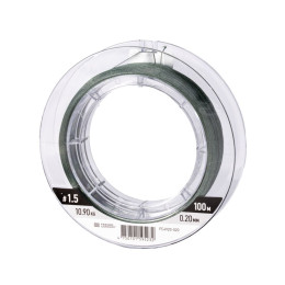 Шок-лидер плетёный Feeder Concept Flat Method х8 SHOCK LEADER Dark Green 100/035