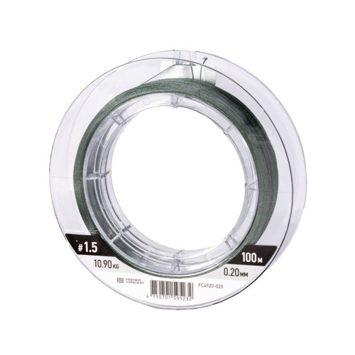 Шок-лидер плетёный Feeder Concept Flat Method х8 SHOCK LEADER Dark Green 100/035