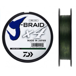 Плетеный шнур Daiwa J-Braid X4E 0.17mm-135m d.-gr.