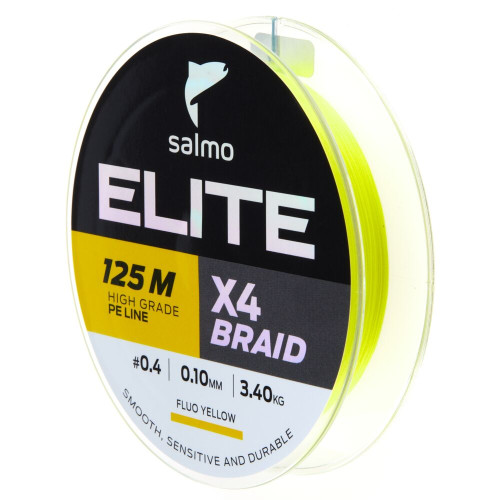 Шнур плет. Salmo Elite х4 BRAID Fluo Yellow 125/014