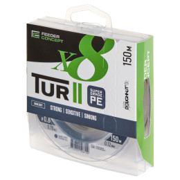 Леска плет. Feeder Concept Tur II х8 BRAID Dark Grey 150/018