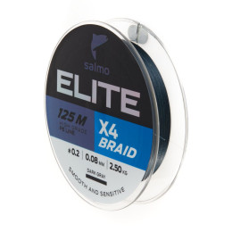 Шнур плет. Salmo Elite х4 BRAID Dark Gray 125/020