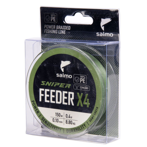 Леска плет. Salmo Sniper х4 FEEDER BRAID Army Green 150/012