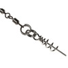 Остнаска стал. Lucky John STINGER POWER CHAIN 3,5+8,0cm, оснащ. тройниками №03/0+№3/0 1шт.