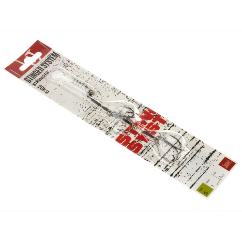 Остнаска стал. Lucky John STINGER SSW 1х7 3,5+5,5cm, оснащ. тройником №01 2шт.