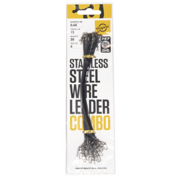 Поводки стал. 7x7 Lucky John SSW оснащ. вертл. и вертл. с застёж. d 0.45мм/06кг/25см/ набор 20шт.