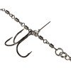 Остнаска стал. Lucky John STINGER POWER CHAIN 3,5+8,0cm, оснащ. тройниками №03/0+№3/0 1шт.