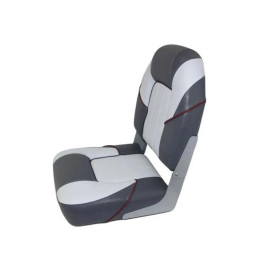 Кресло складное Патриот Люкс, черный/темно-серый/светло-серый/вишневый кант