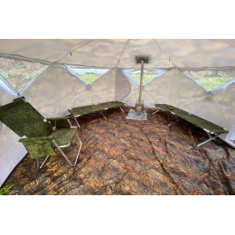 Палатка-шатер Куб Берег Гексагон Двухслойный (465х230/210 см)