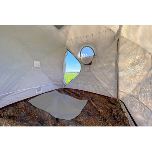 Коврик Берег серый из усиленной термоткани с двухсторонней силиконовой пропиткой (100х70мм)