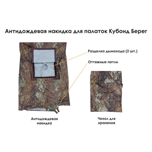 Универсальная палатка Берег Кубоид 3.60 (360х180/190 см)