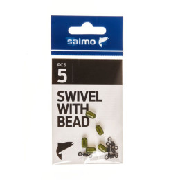 Вертлюги с бусин. овал. Salmo 006 5шт.